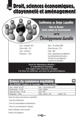 Programme UP Berry 2008/ 2009