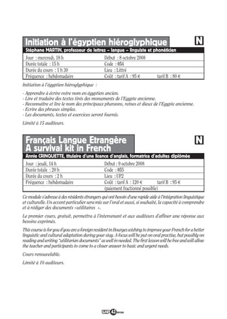 Programme UP Berry 2008/ 2009