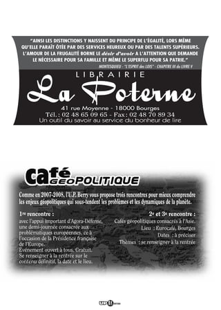 Programme UP Berry 2008/ 2009