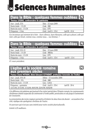 Programme UP Berry 2008/ 2009