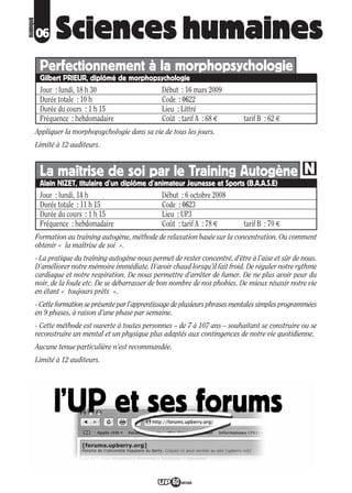 Programme UP Berry 2008/ 2009