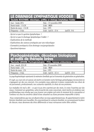 Programme UP Berry 2008/ 2009