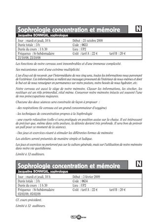 Programme UP Berry 2008/ 2009