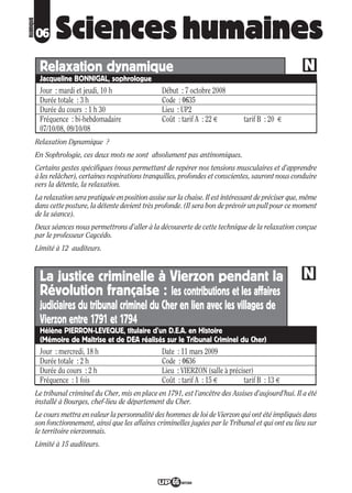 Programme UP Berry 2008/ 2009