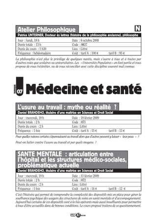 Programme UP Berry 2008/ 2009
