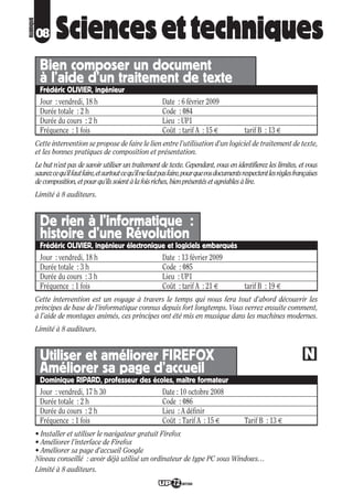 Programme UP Berry 2008/ 2009
