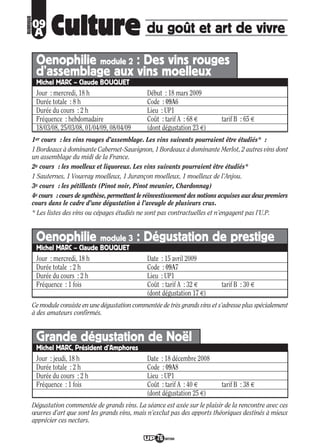 Programme UP Berry 2008/ 2009