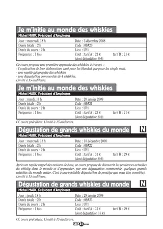 Programme UP Berry 2008/ 2009