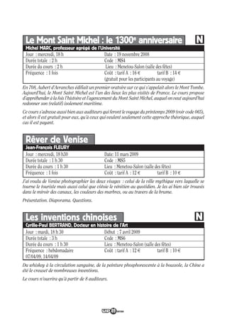 Programme UP Berry 2008/ 2009