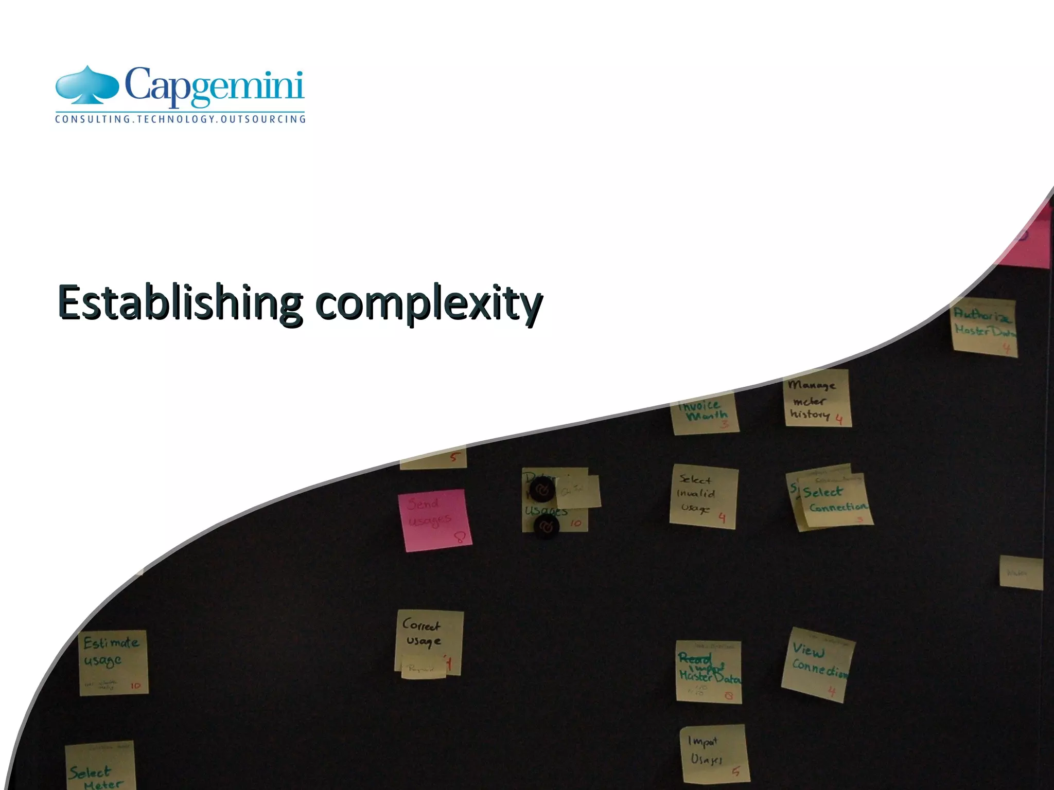 Establishing complexity 