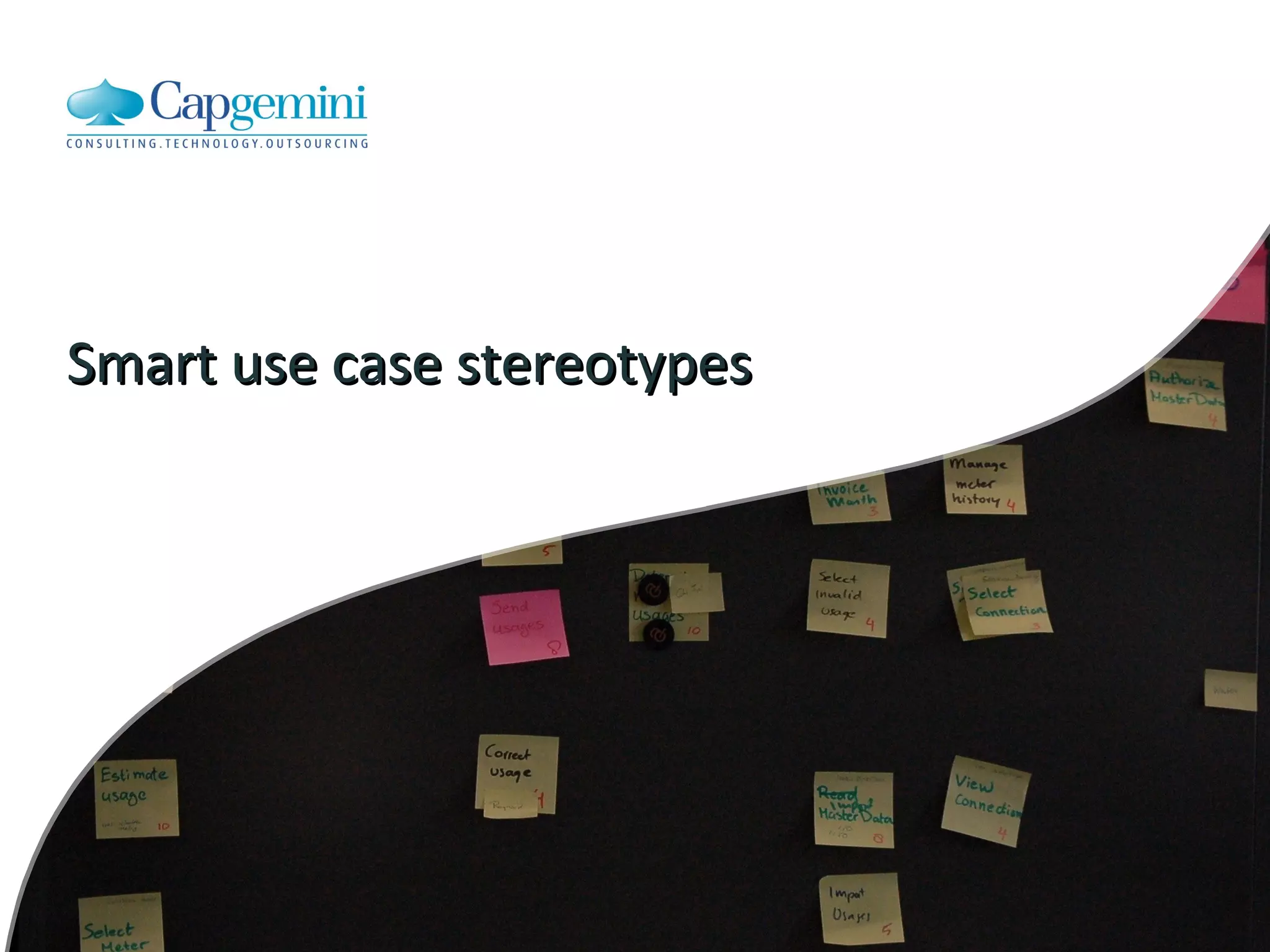 Smart use case stereotypes 
