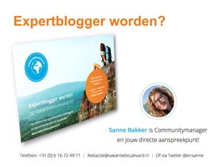 Expertblogger worden?
 