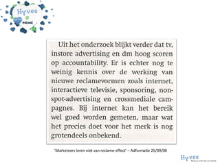 ‘ Marketeers leren niet van reclame-effect’ – Adformatie 25/09/08 