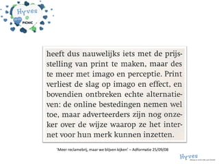 ‘ Meer reclamebrij, maar we blijven kijken’ – Adformatie 25/09/08 