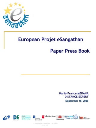 European Projet eSangathan Paper Press Book 