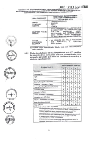 RESOLUCIÓN VICEMINISTERIAL 081 - 2015