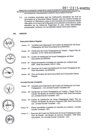 RESOLUCIÓN VICEMINISTERIAL 081 - 2015