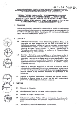 RESOLUCIÓN VICEMINISTERIAL 081 - 2015