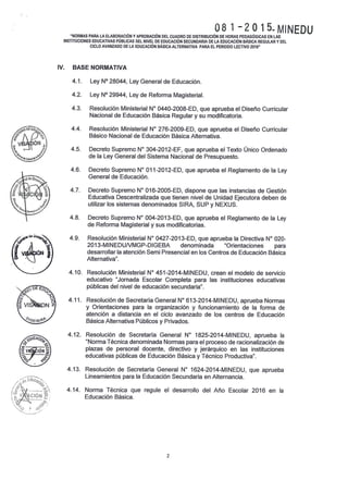 RESOLUCIÓN VICEMINISTERIAL 081 - 2015