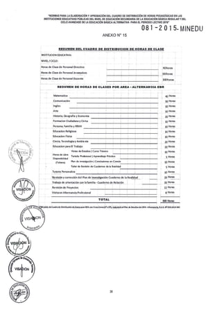 RESOLUCIÓN VICEMINISTERIAL 081 - 2015