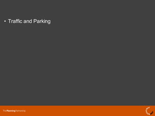 Traffic and Parking 
