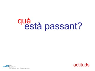 què està passant? actituds 