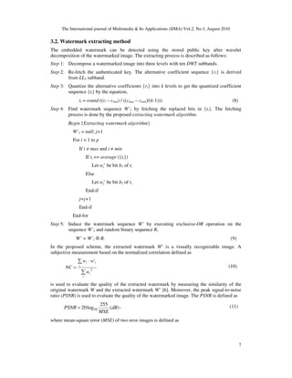 A ROBUST IMAGE AUTHENTICATION METHOD BASED ON WAVELET TRANSFORM AND ...