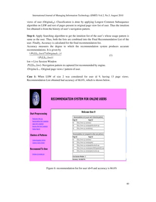 Automatic Recommendation for Online Users Using Web Usage Mining | PDF