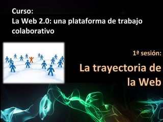 Curso: La Web 2.0: una plataforma de trabajo colaborativo 1ª sesión: La trayectoria de la Web 