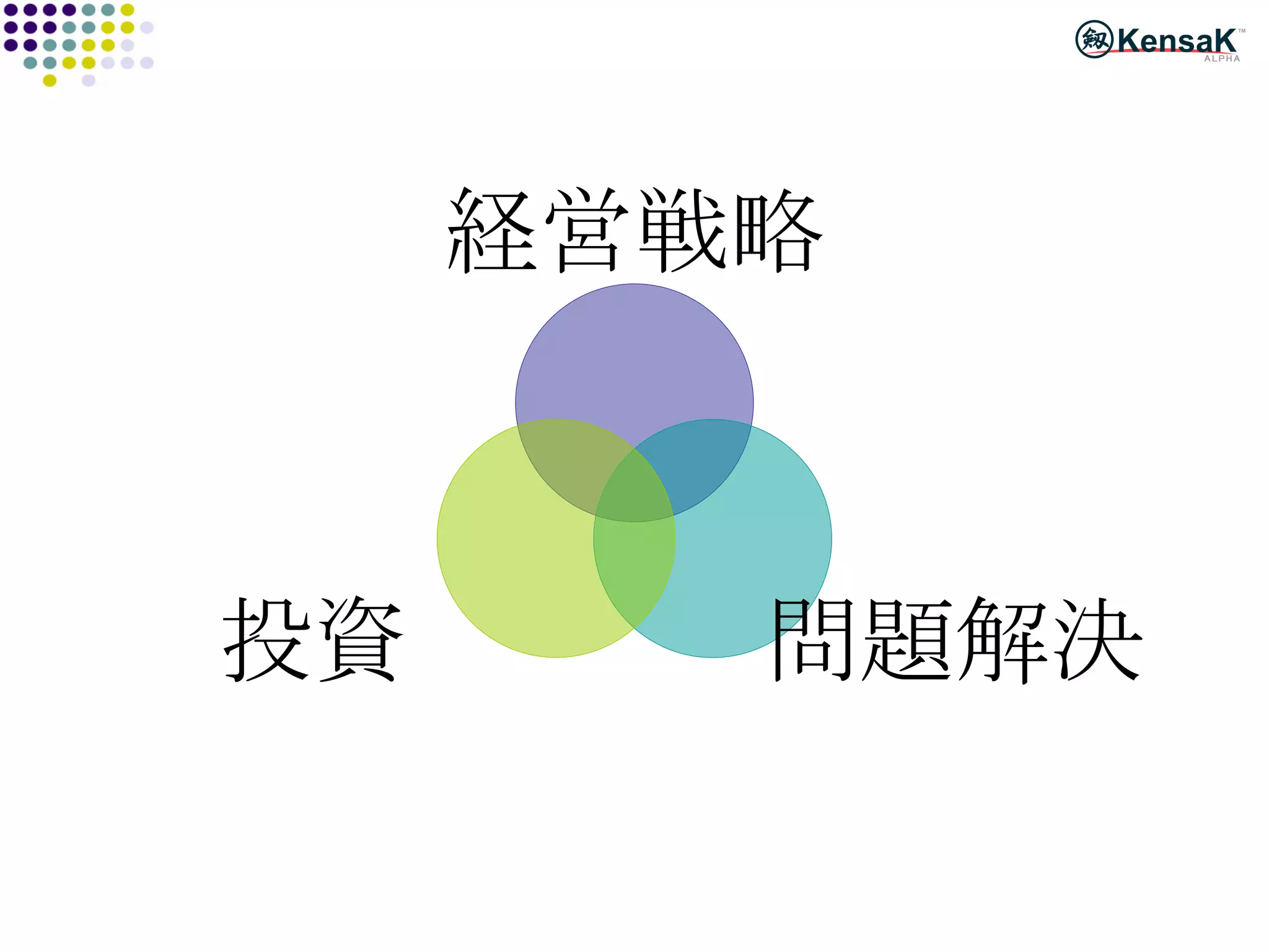 経営戦略 問題解決 投資 
