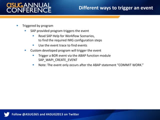SAP workflow events | PPTX