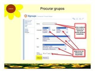 Instruções para Dgroups