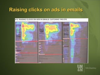 Raising clicks on ads in emails 