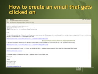 How to create an email that gets clicked on 