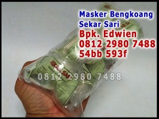 0812 2980 7488 (Telkomsel), Guna Masker Bengkoang