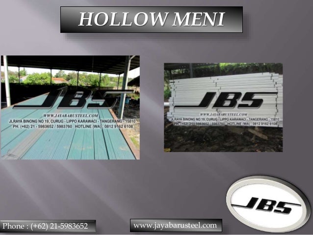 0812 33 8888 61 (JBS), Besi Hollow Meni, Distributor 