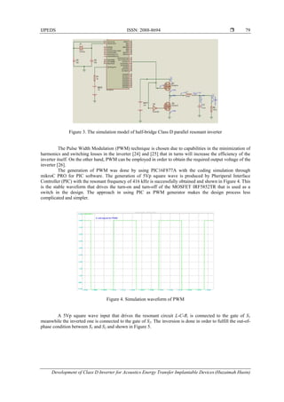Development of Class D Inverter for Acoustics Energy Transfer
