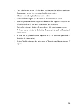 BIT (UCSC) Final Year Project - Microfinance Loan Management System | PDF