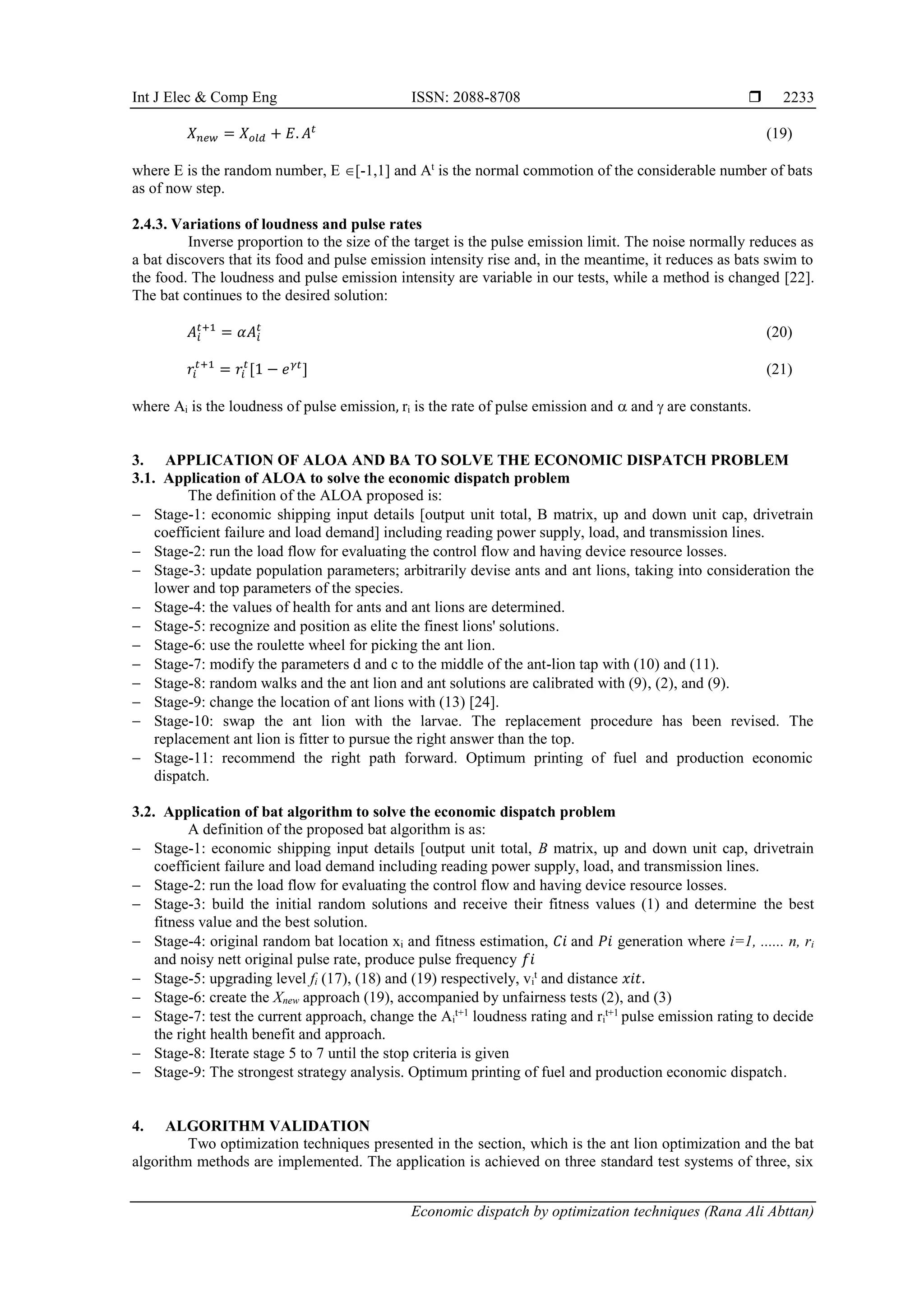 Economic dispatch by optimization techniques | PDF