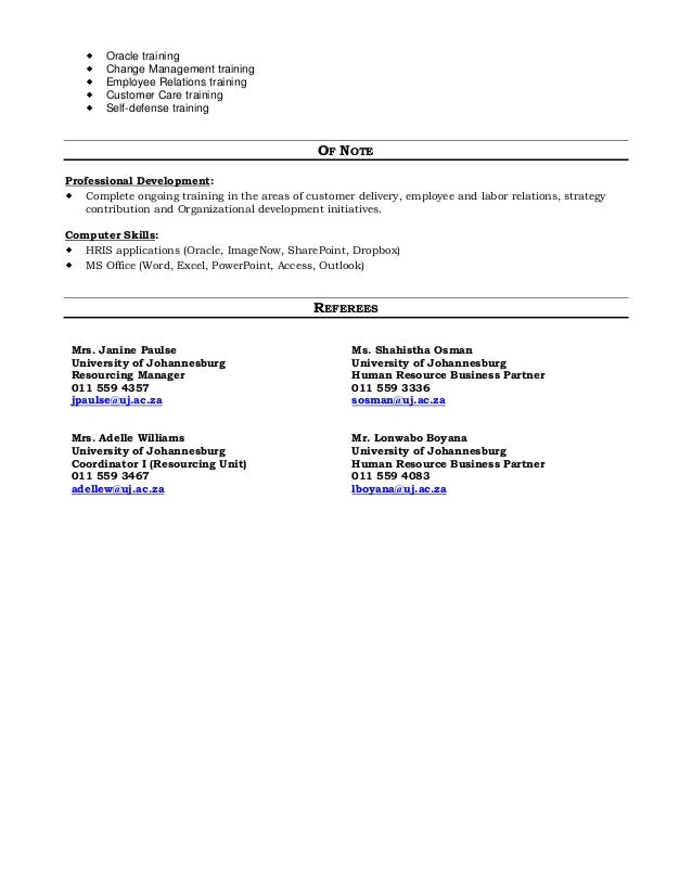 Professional cv writing johannesburg