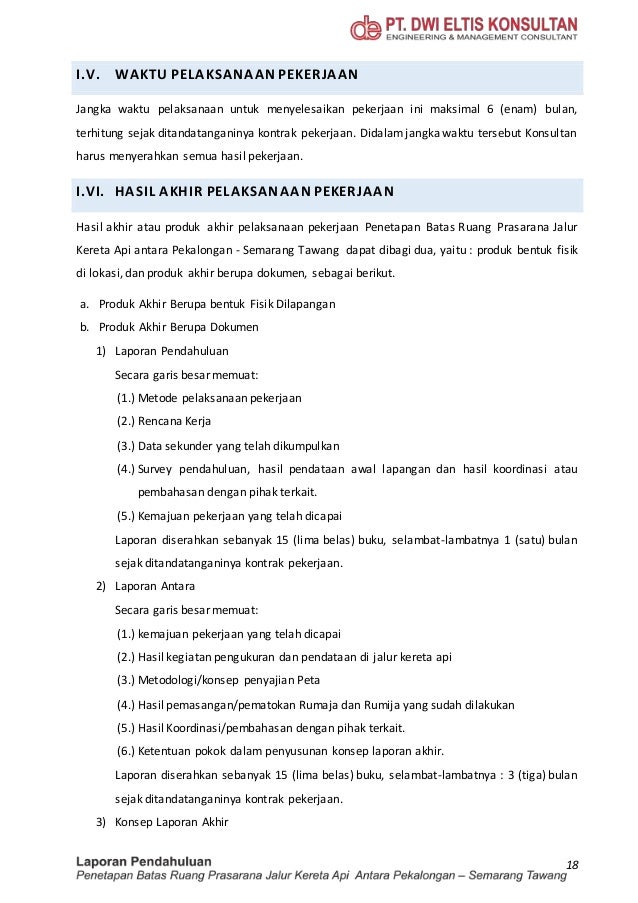 Draft laporan pendahuluan Pekerjaan Penetapan Batas Ruang 