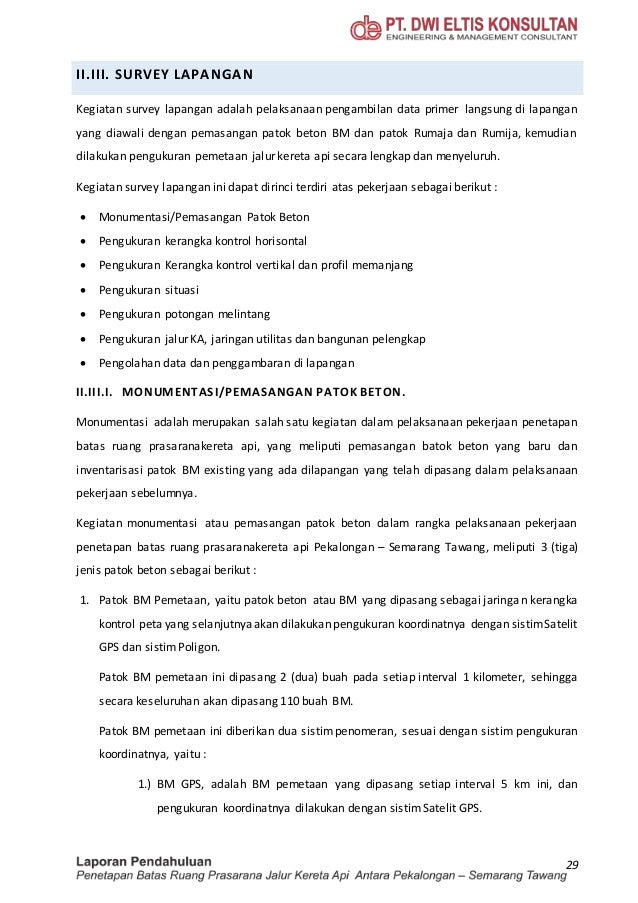 Contoh Laporan Hasil Survey Lokasi Proyek Seputar Laporan