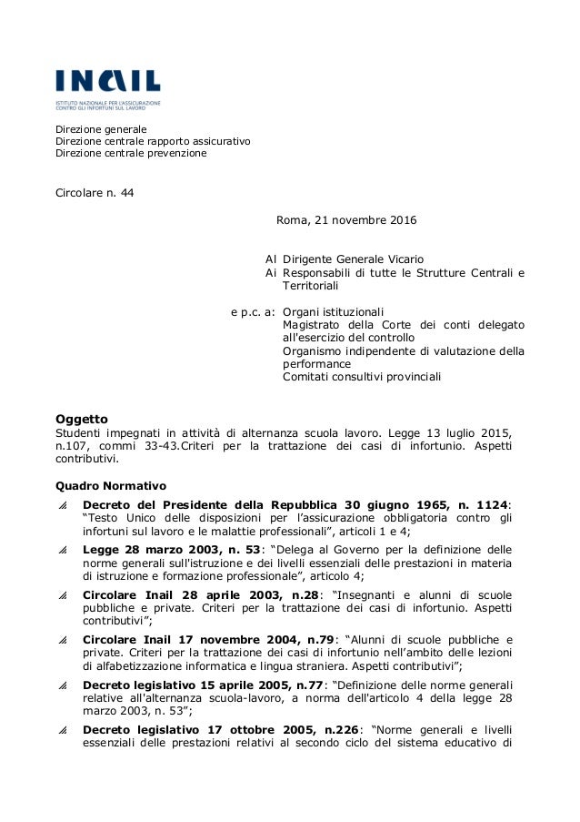Rivalutazione Rendite Inail 2016 2017 mirruce