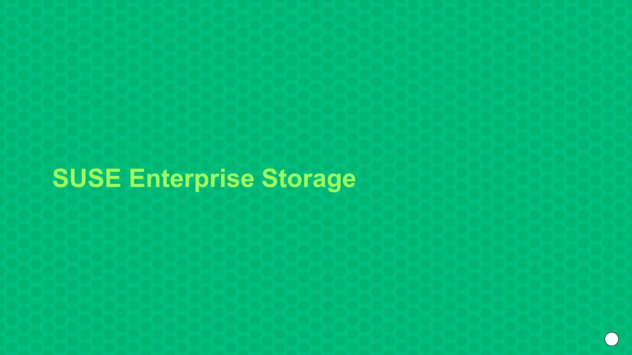 SUSE Enterprise Storage
 