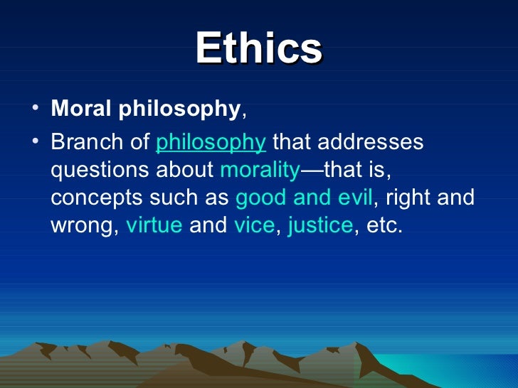 the question of morality the question of morality