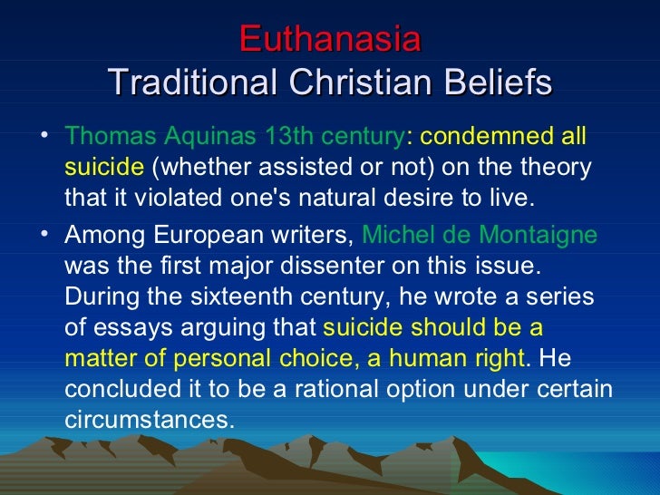 Euthanasia and the catholic church essay