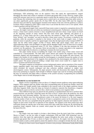 Design of a linear motor-based magnetic levitation train prototype | PDF