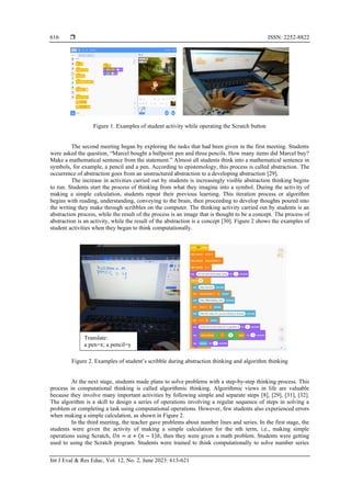 Student activities in solving mathematics problems with a computational ...