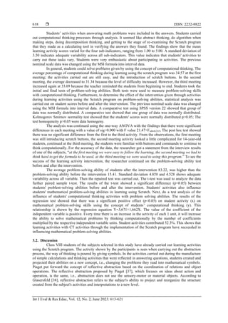 Student activities in solving mathematics problems with a computational ...