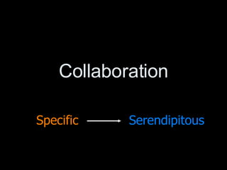 Collaboration Specific Serendipitous 